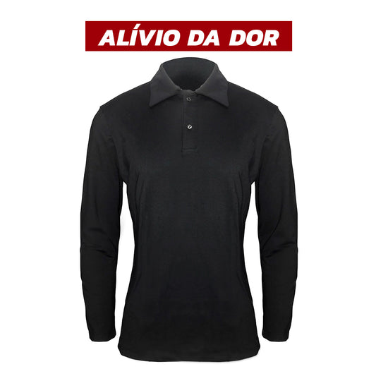 Camiseta Invel® Polo Masculina - Manga Longa