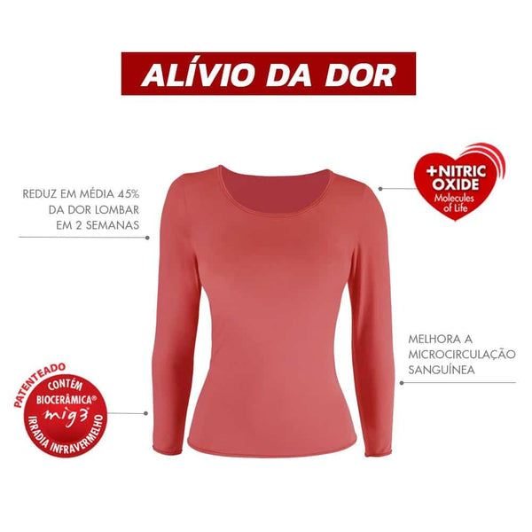 Camiseta Comfort Manga Longa Feminina - Invel