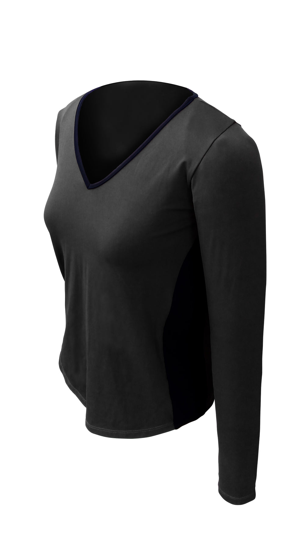 CAMISETA INVEL® DECOTE V LONGA FEMININA