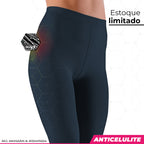 Legging Anticelulite Invel® Básica Suave Compressão (1-2 dedos acima umbigo)