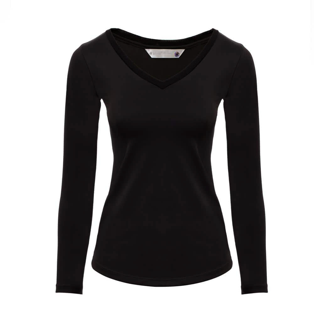 CAMISETA OTI MANGA LONGA - GOLA V FEMININA
