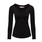 CAMISETA OTI MANGA LONGA - GOLA V FEMININA