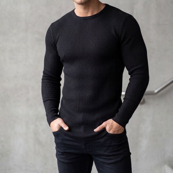 CAMISETA CANELADA INVEL® ROUND NECK MANGA LONGA - MASCULINA Imagem principal do produto
