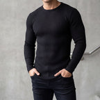 CAMISETA CANELADA INVEL® ROUND NECK MANGA LONGA - MASCULINA