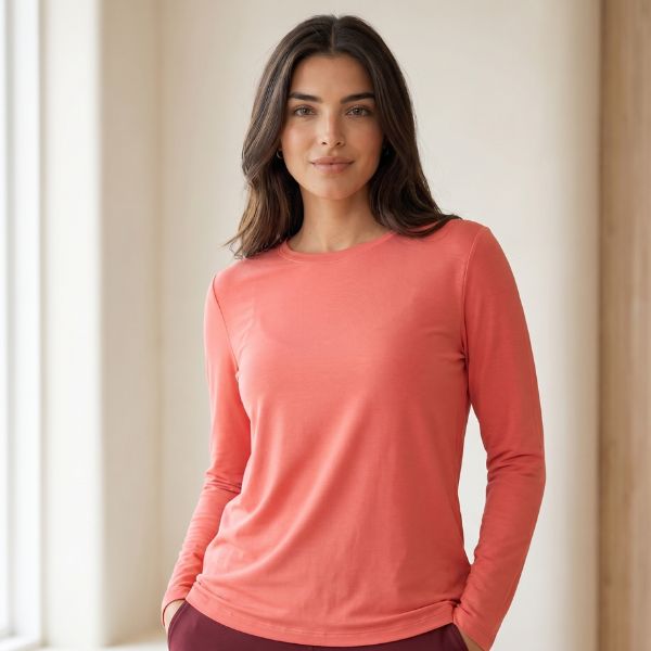 Camiseta Chic Manga Longa Feminina