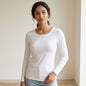 CAMISETA COMFORT MANGA LONGA FEMININA - ALÍVIO DA DOR NAS COSTAS