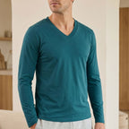 CAMISETA OTI MANGA LONGA GOLA V MASCULINA