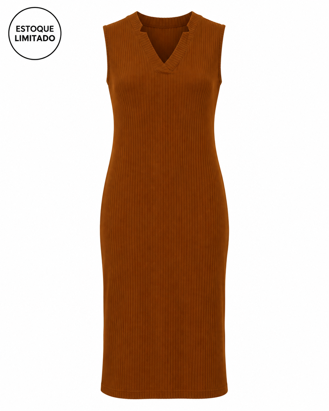 VESTIDO MIDI SEM MANGA FEMININO INVEL® Imagem secundária do produto