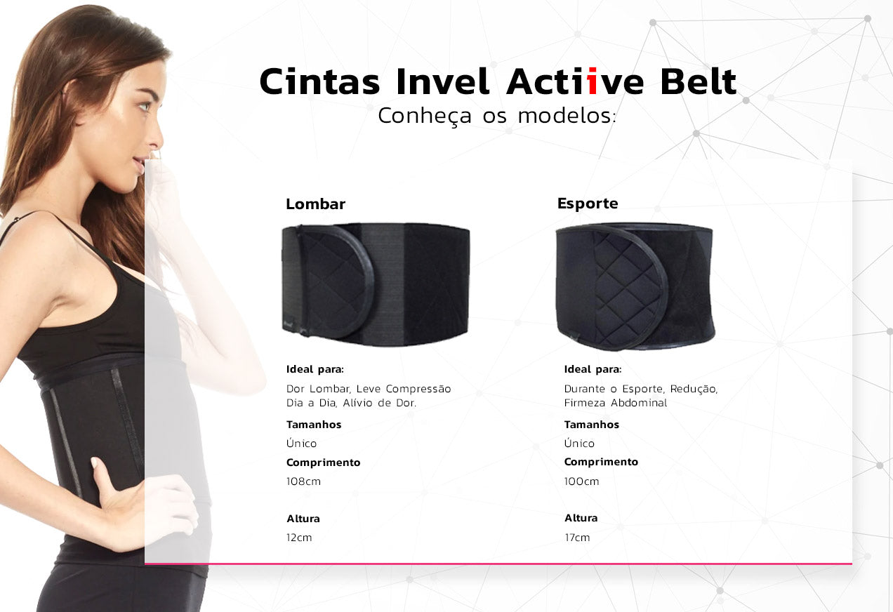 Cinta Abdominal Compacta - Invel Esporte