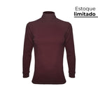 CAMISETA CANELADA INVEL® GOLA ALTA MANGA LONGA - FEMININA