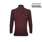 CAMISETA CANELADA INVEL® GOLA ALTA MANGA LONGA - FEMININA