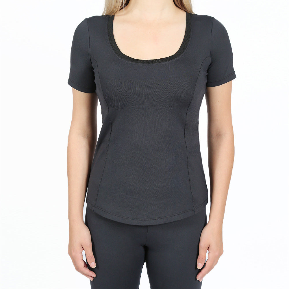 Camiseta OTI - Manga Curta Feminina - Gola de Telinha