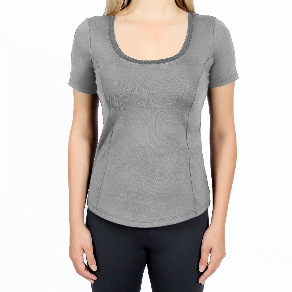 Camiseta OTI - Manga Curta Feminina - Gola de Telinha