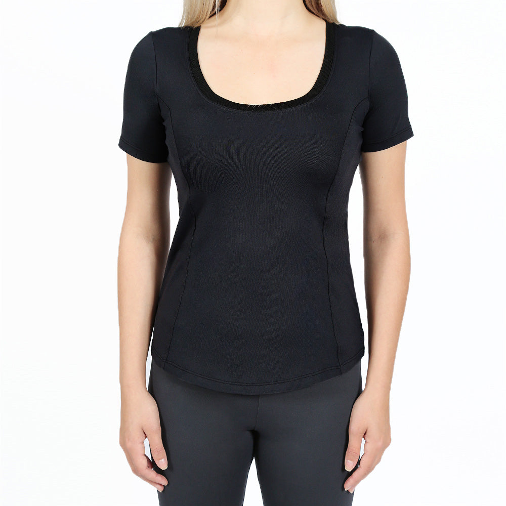 Camiseta OTI - Manga Curta Feminina - Gola de Telinha