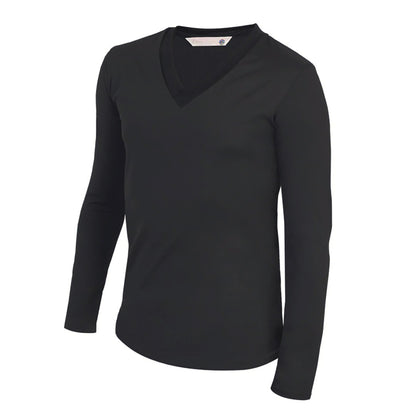 CAMISETA OTI MANGA LONGA GOLA V MASCULINA