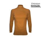 CAMISETA CANELADA INVEL® GOLA ALTA MANGA LONGA - FEMININA