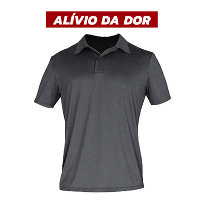 CAMISETA INVEL® POLO MASCULINA - ALÍVIO DA DOS NAS COSTAS