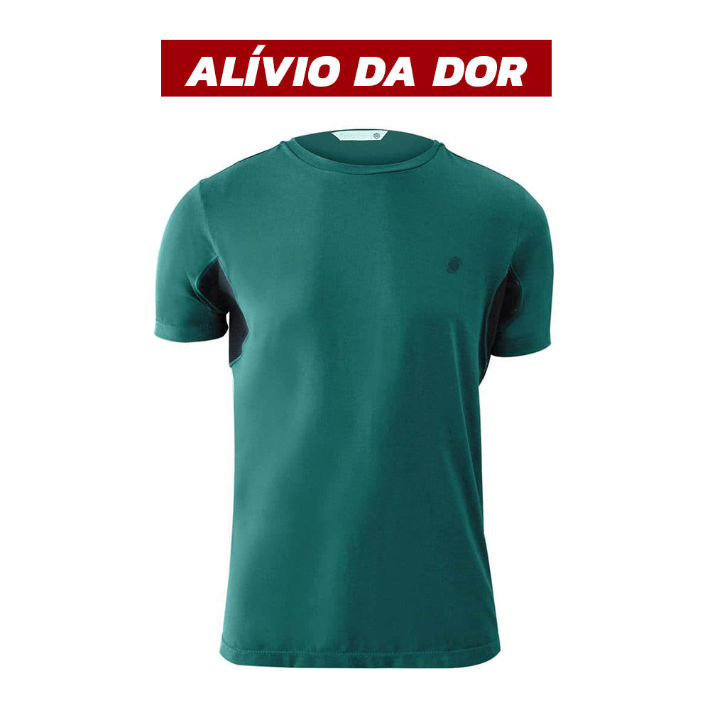 CAMISETA INVEL® SPORT MASCULINA - MANGA CURTA - ALÍVIO DA DOR NAS COSTAS Imagem principal do produto