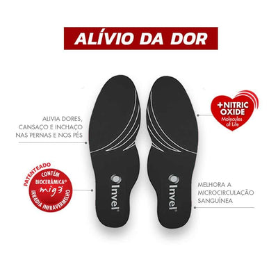 Palmilha Invel Insole + Meia Invel Socks Unissex