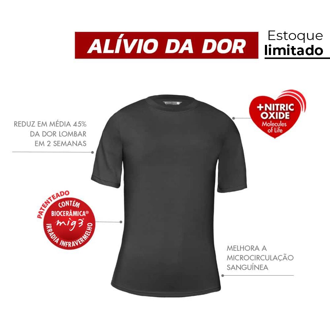 CAMISETA INVEL® TRADICIONAL MASCULINA - ALÍVIO DA DOR NAS COSTAS Secondary image