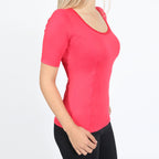 Camiseta OTI - Manga Curta Feminina - Gola de Telinha - Invel Brasil