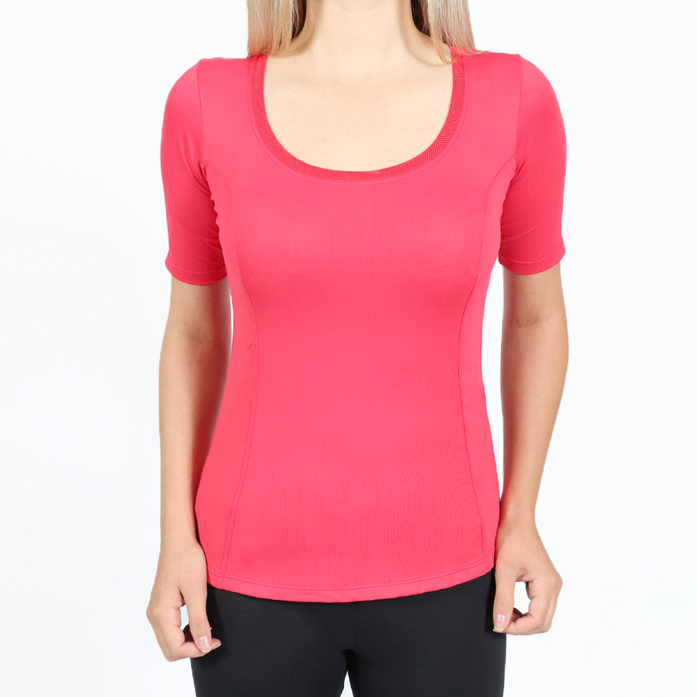 Camiseta OTI - Manga Curta Feminina - Gola de Telinha - Invel Brasil
