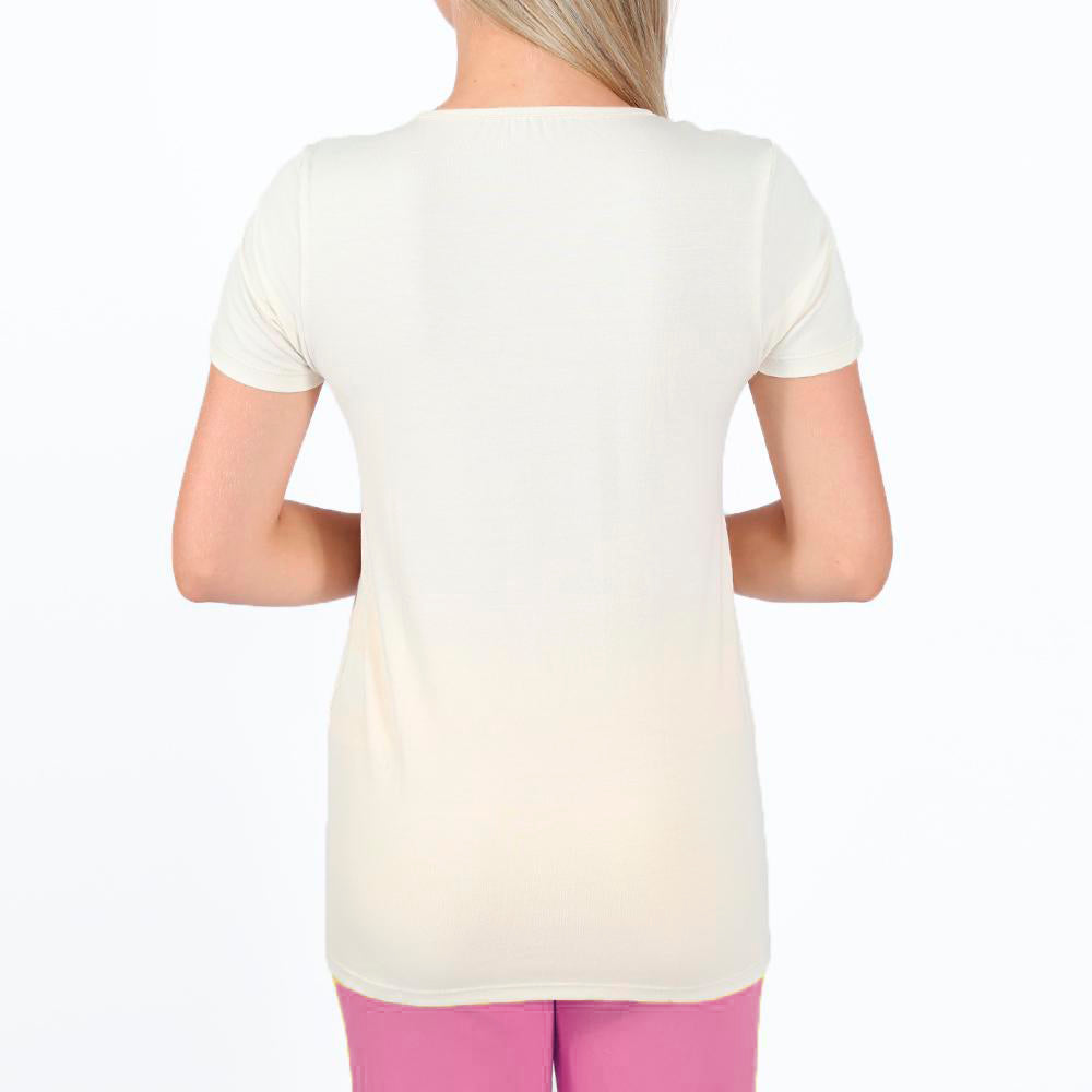 Camiseta Invel® Feminina Pijama Comfort (Gola Redonda e Bolso)