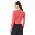 CAMISETA OTI MANGA LONGA - GOLA V FEMININA
