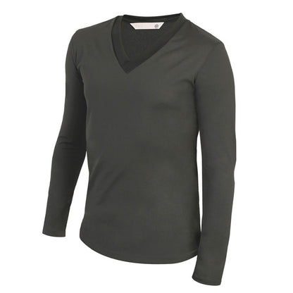 CAMISETA OTI MANGA LONGA GOLA V MASCULINA