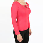 Camiseta Barroco Manga Longa Feminina - Invel