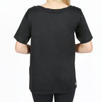 Camiseta Invel® Casual Feminina - Manga Curta - Detalhe na Gola - Invel