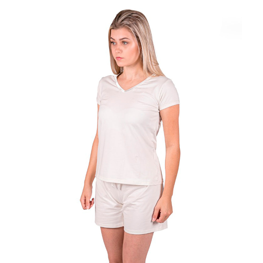 Camiseta Invel® Sleepwear - Pijama Feminino - Gola de Cetim