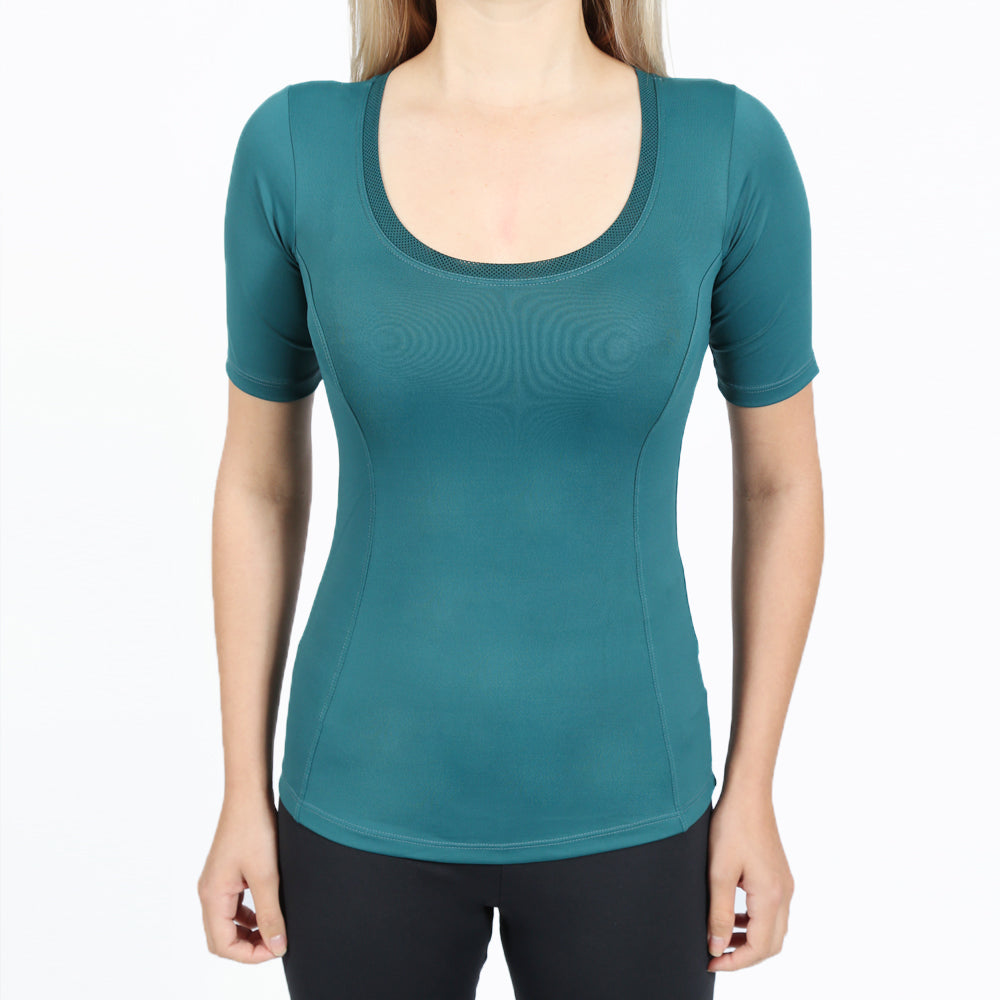Camiseta OTI - Manga Curta Feminina - Gola de Telinha - Invel Brasil