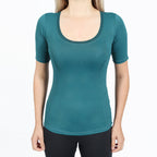 Camiseta OTI - Manga Curta Feminina - Gola de Telinha - Invel Brasil