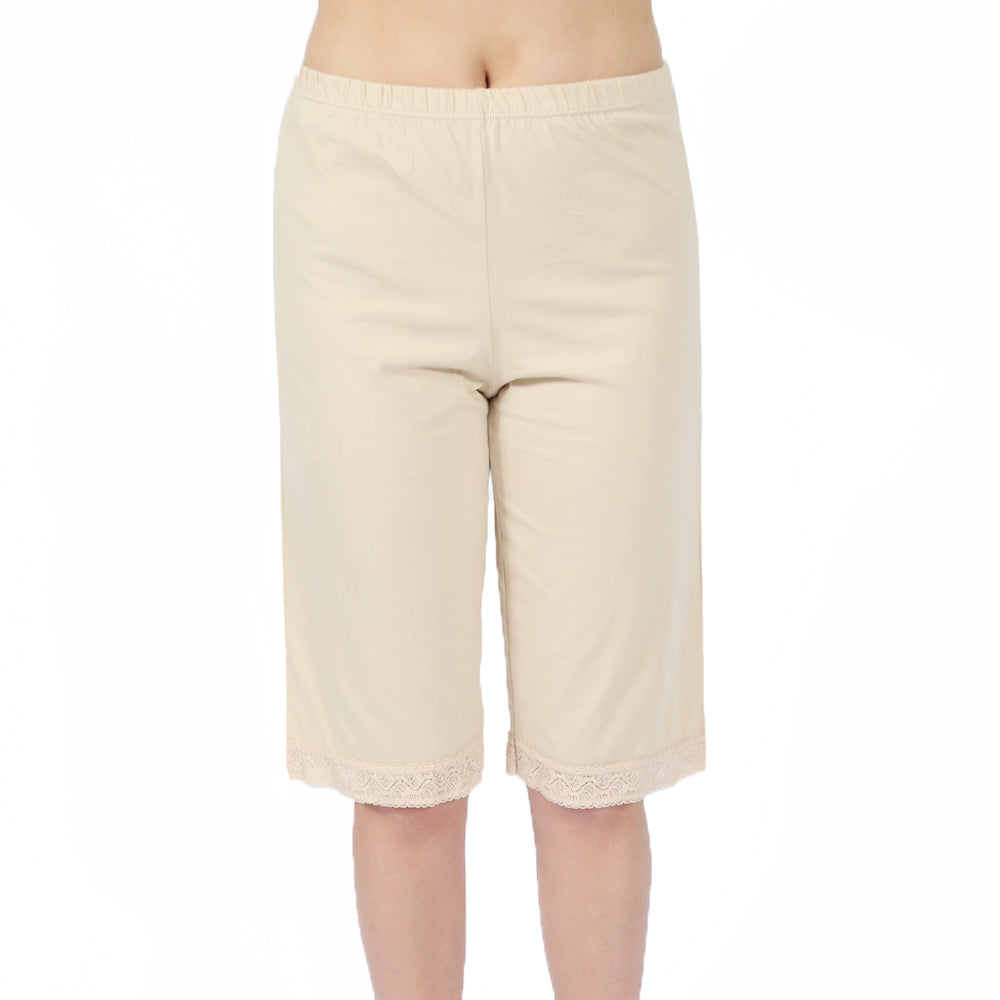 Bermuda Invel® Feminina Pijama Relax (Com detalhes em renda)
