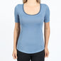 Camiseta OTI - Manga Curta Feminina - Gola de Telinha - Invel Brasil
