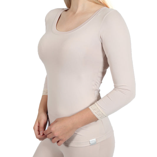 Camiseta Inner Manga 3/4 Feminina - Invel