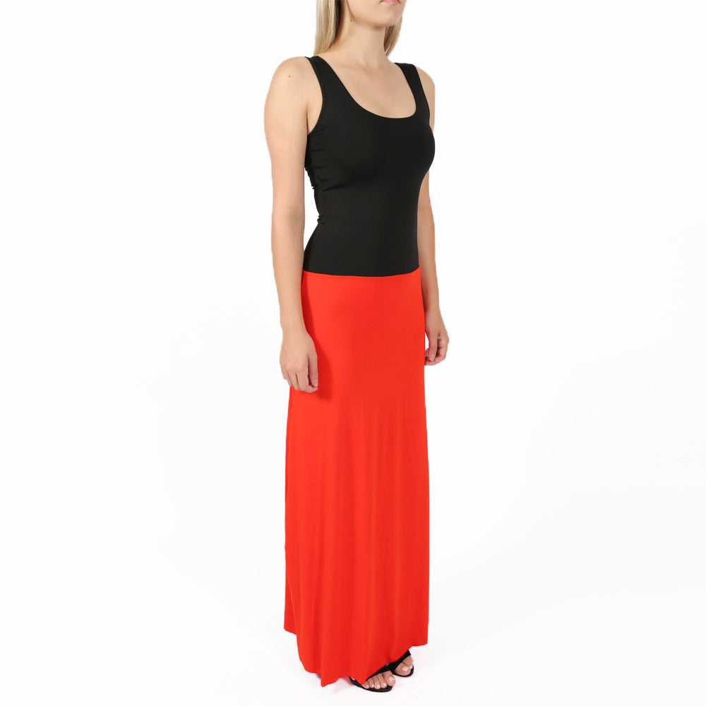 Vestido Invel® Duas Cores - Longo - Invel