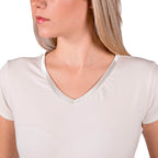 Camiseta Invel® Sleepwear - Pijama Feminino - Gola de Cetim