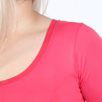 Camiseta OTI - Manga Curta Feminina - Gola de Telinha - Invel Brasil