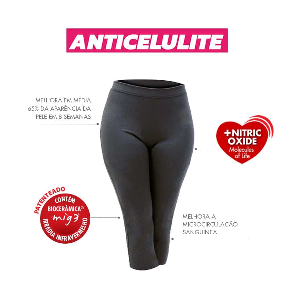 BERMUDA CORSÁRIO ANTICELULITE INVEL SUAVE COMPRESSÃO CÓS BAIXO EXPORTAÇÃO Secondary image