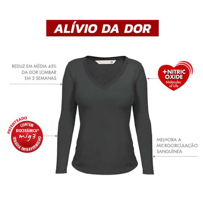 Camiseta Funcional Feminina Manga Longa + Bermuda Corsário Cintura Alta