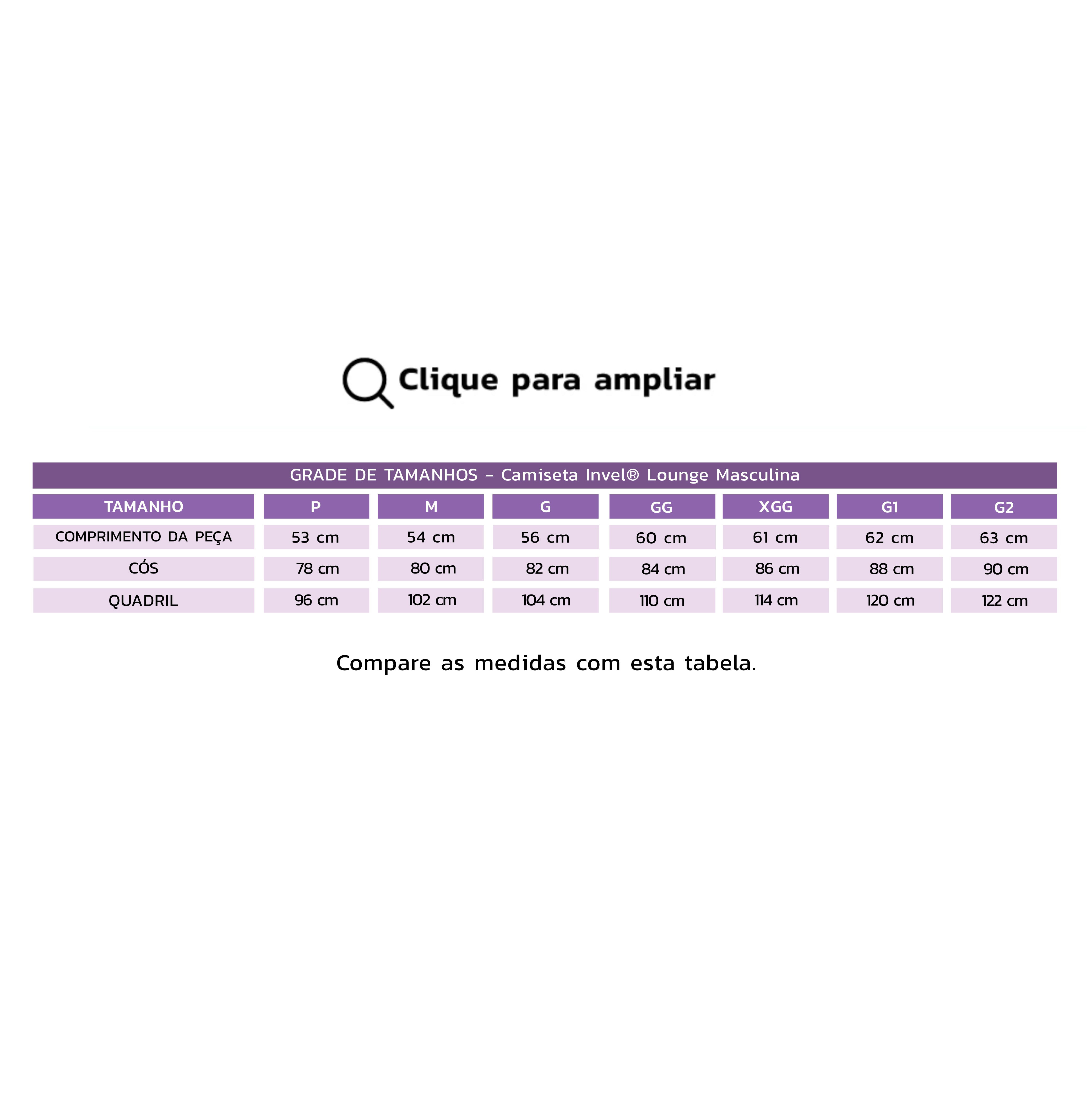 CAMISETA INVEL® LOUNGE MASCULINA - MANGA CURTA - ALÍVIO DA DOR NAS COSTAS