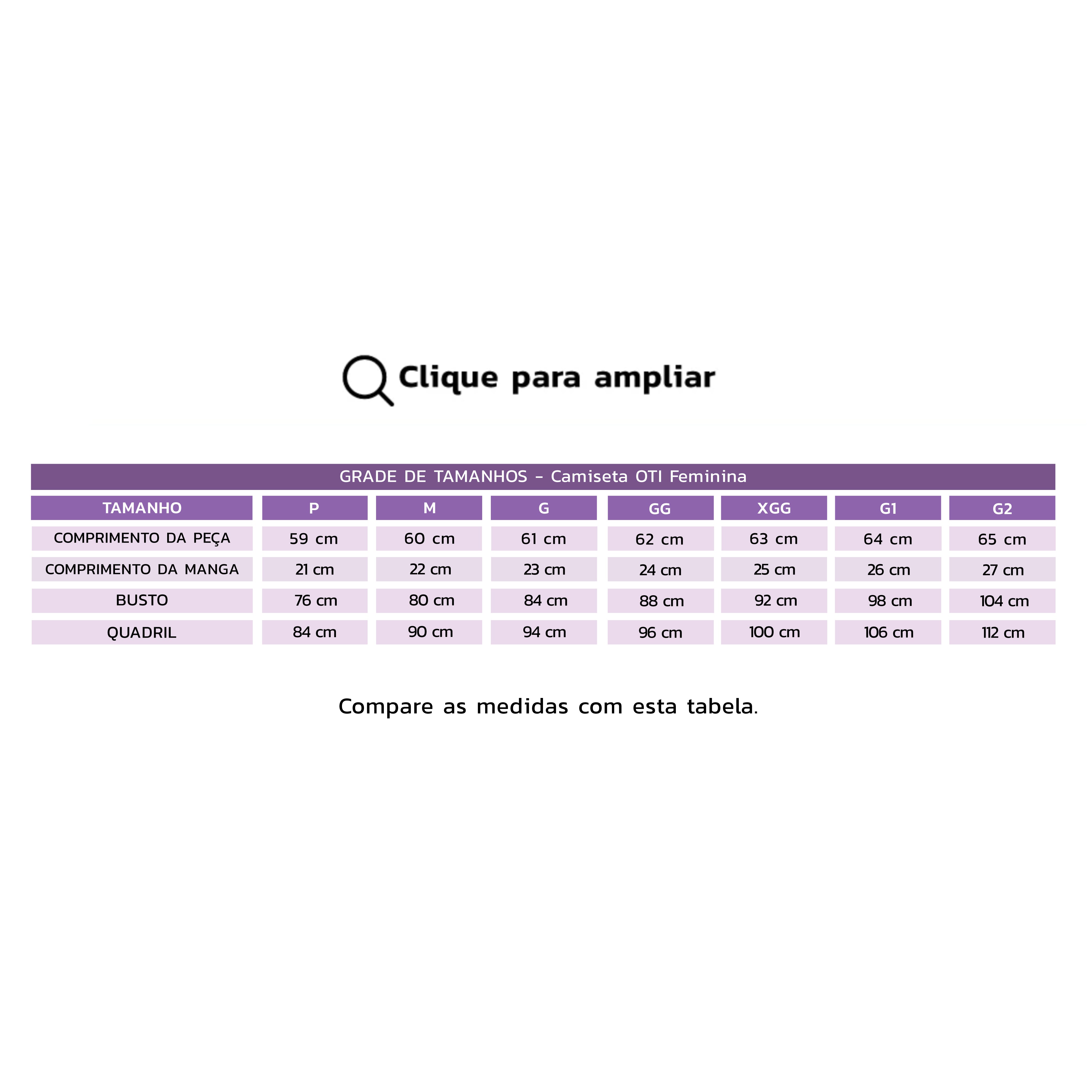 Camiseta OTI - Manga Curta Feminina - Gola de Telinha