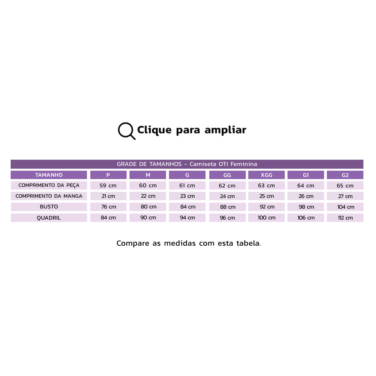 Camiseta OTI - Manga Curta Feminina - Gola de Telinha