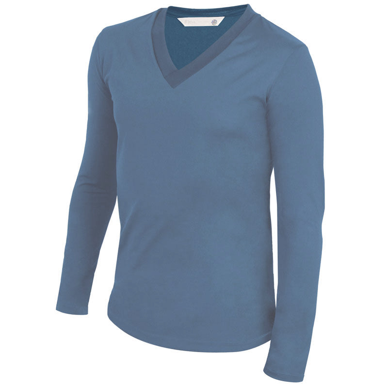 CAMISETA OTI MANGA LONGA GOLA V MASCULINA