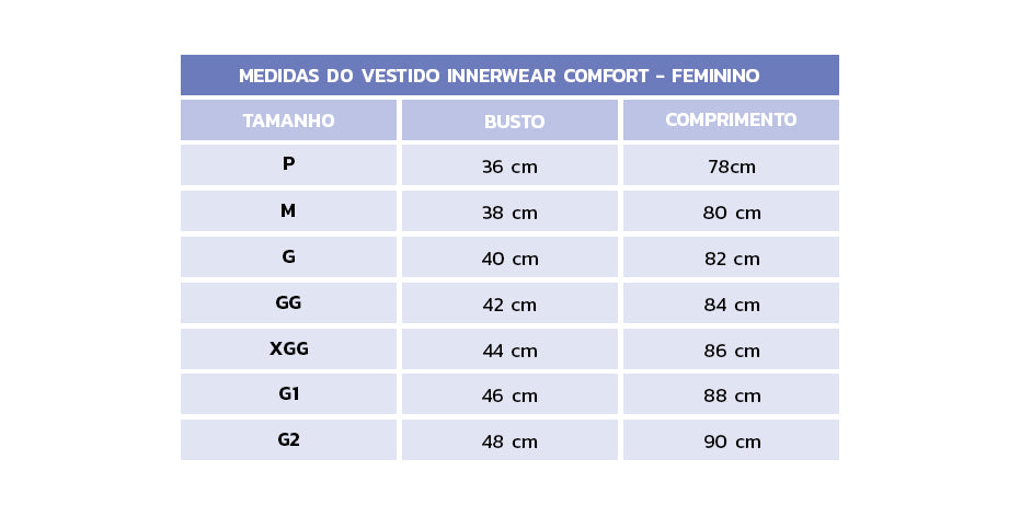 Vestido Invel® Innerwear Comfort - Feminino
