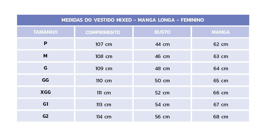 Vestido Invel® Active Mixed - Manga Longa - Feminino