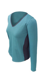 CAMISETA INVEL® DECOTE V LONGA FEMININA
