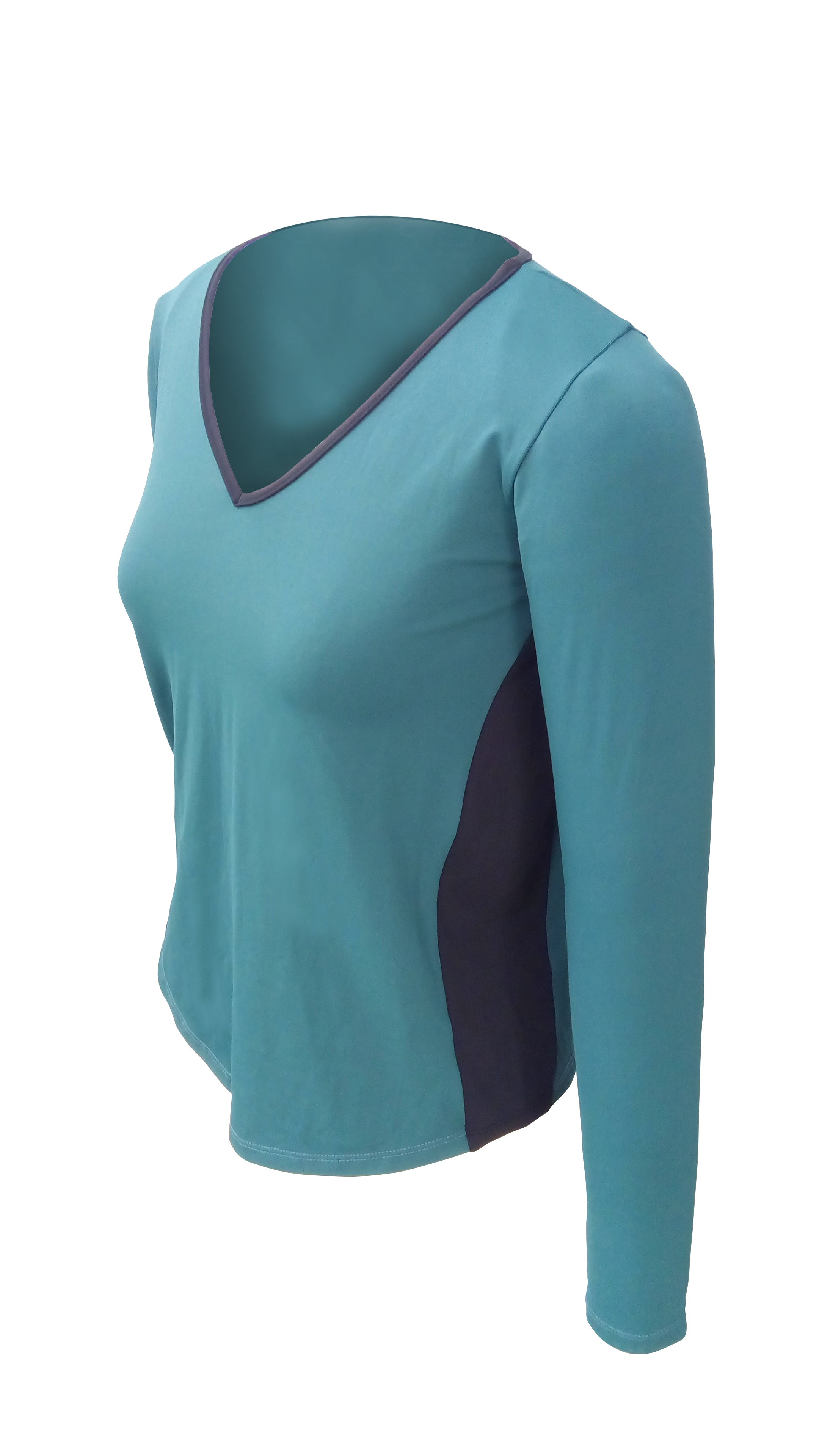 CAMISETA INVEL® DECOTE V LONGA FEMININA